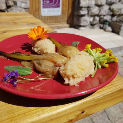 fenouil-confit-roti-au-miel-deglace-au-vinaigre-de-xeres-accompagne-d-une-puree-de-celeris-cuisine-vegetarienne-plat sante-et-plaisirs-gastronomique-zero-calorie